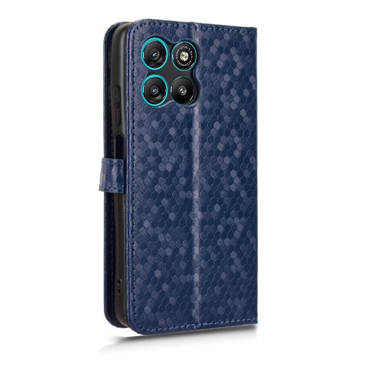 For Motorola Moto G67 Power / G57 Power Honeycomb Dot Texture Leather Phone Case