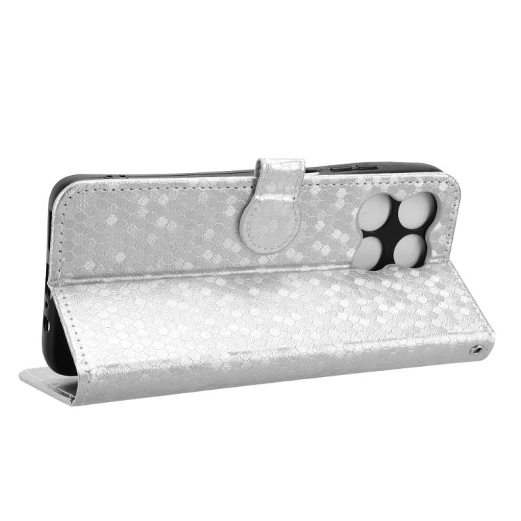 For Motorola Moto G67 Power / G57 Power Honeycomb Dot Texture Leather Phone Case