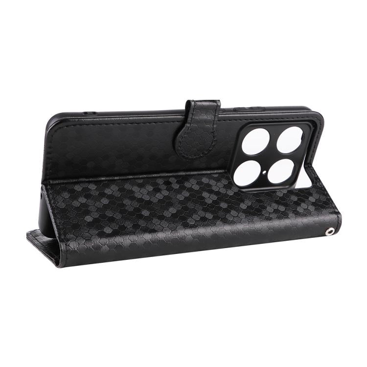 For Motorola Moto X70 Air Pro 5G Honeycomb Dot Texture Leather Phone Case