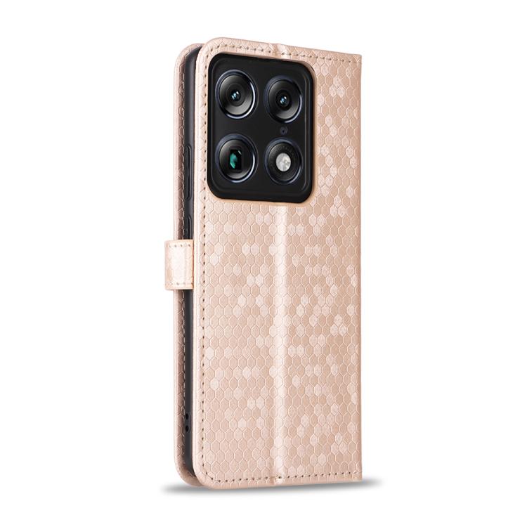 For Motorola Moto X70 Air Pro 5G Honeycomb Dot Texture Leather Phone Case