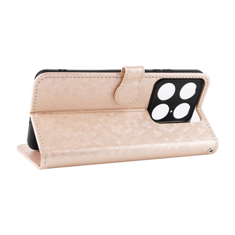 For Motorola Moto X70 Air Pro 5G Honeycomb Dot Texture Leather Phone Case