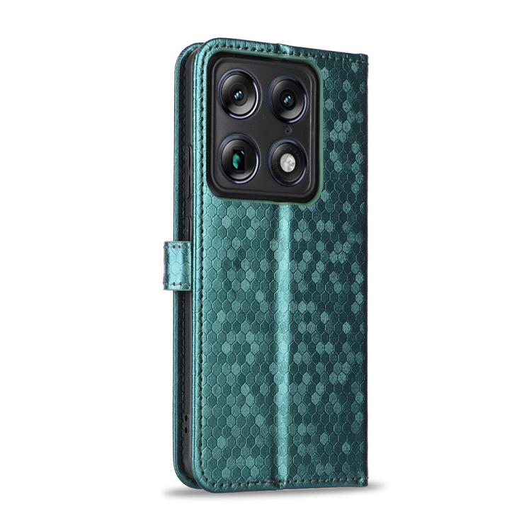 For Motorola Moto X70 Air Pro 5G Honeycomb Dot Texture Leather Phone Case