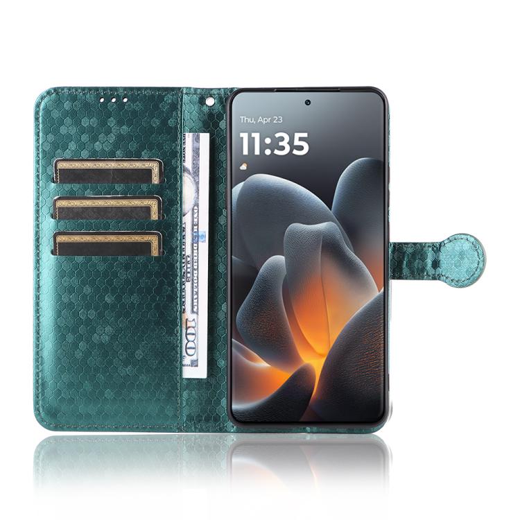 For Motorola Moto X70 Air Pro 5G Honeycomb Dot Texture Leather Phone Case