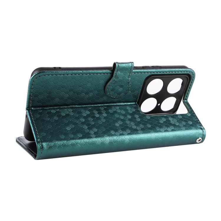 For Motorola Moto X70 Air Pro 5G Honeycomb Dot Texture Leather Phone Case