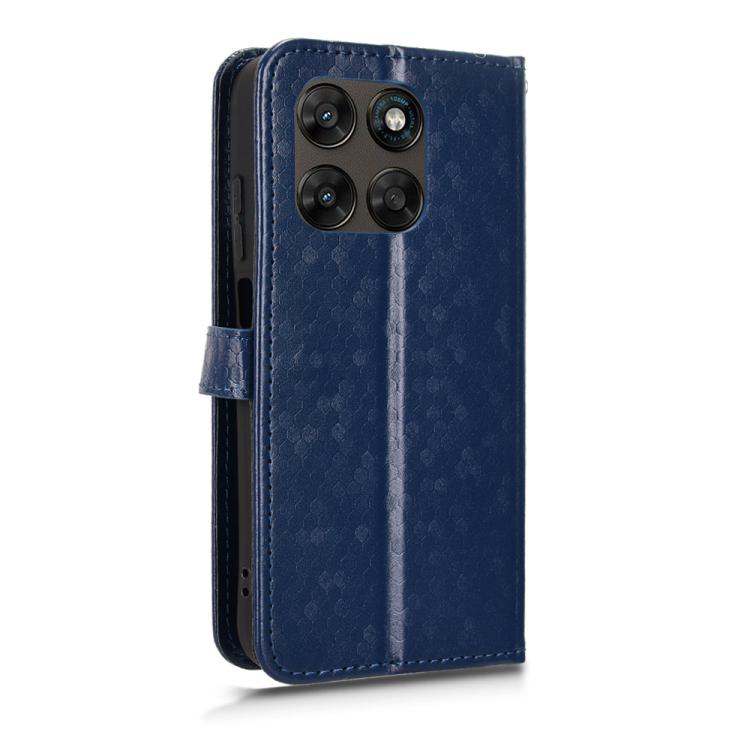 For Motorola Moto G67 5G / G77 5G Honeycomb Dot Texture Leather Phone Case