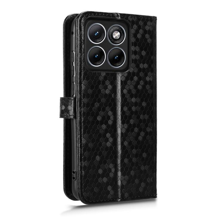 For Motorola Edge 70 Fusion 5 Honeycomb Dot Texture Leather Phone Case