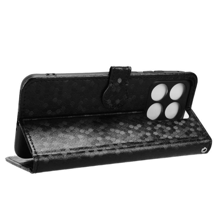 For Motorola Edge 70 Fusion 5 Honeycomb Dot Texture Leather Phone Case