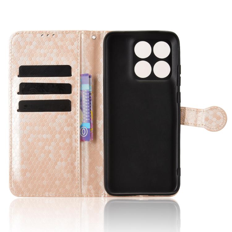 For Motorola Edge 70 Fusion 5 Honeycomb Dot Texture Leather Phone Case