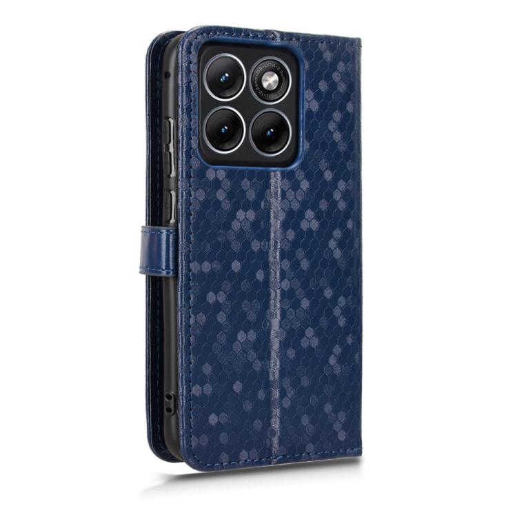 For Motorola Edge 70 Fusion 5 Honeycomb Dot Texture Leather Phone Case