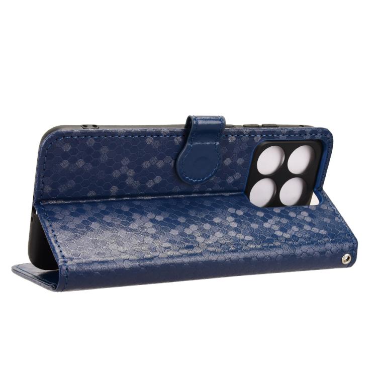 For Motorola Edge 70 Fusion 5 Honeycomb Dot Texture Leather Phone Case