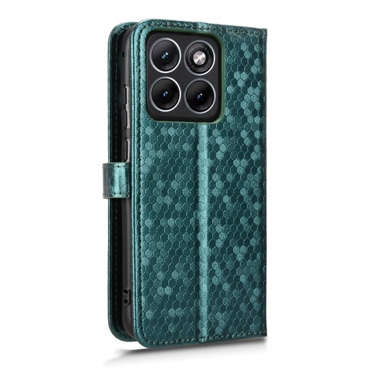 For Motorola Edge 70 Fusion 5 Honeycomb Dot Texture Leather Phone Case
