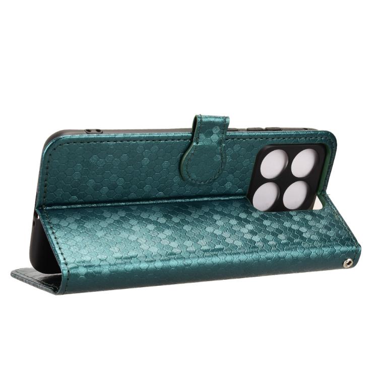 For Motorola Edge 70 Fusion 5 Honeycomb Dot Texture Leather Phone Case