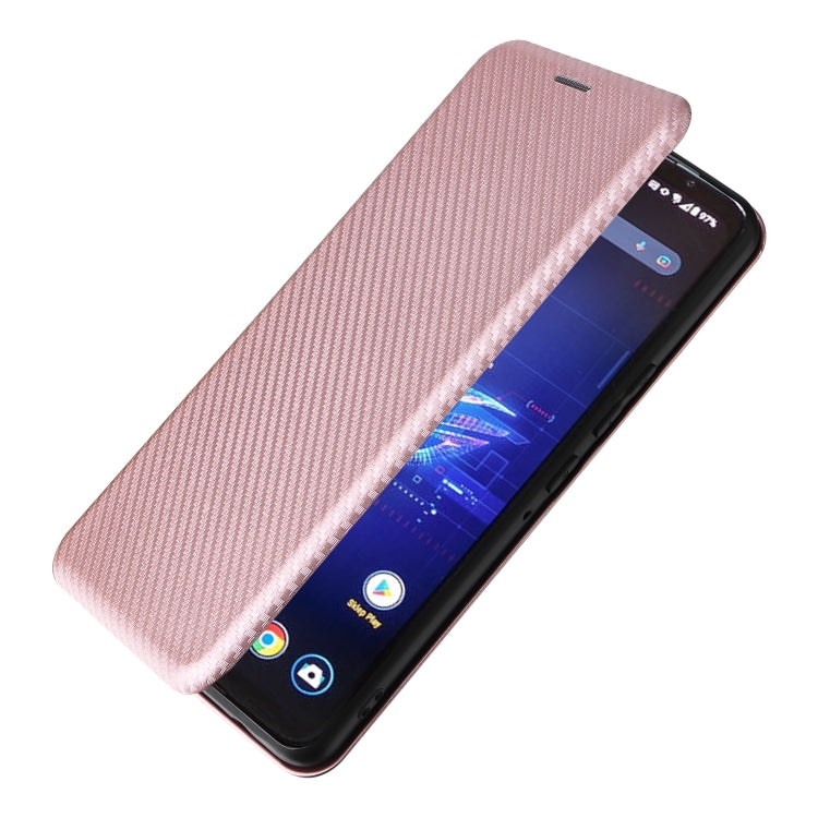 For ASUS ROG Phone 8 Carbon Fiber Texture Flip Leather Phone Case