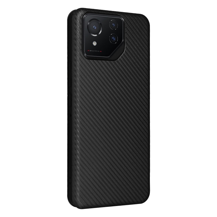 For ASUS ROG Phone 8 Carbon Fiber Texture Flip Leather Phone Case