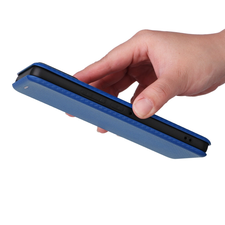 For ASUS ROG Phone 8 Carbon Fiber Texture Flip Leather Phone Case