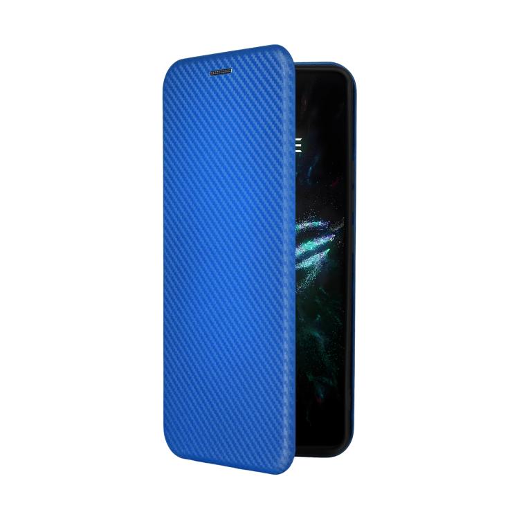 For ASUS ROG Phone 9 Carbon Fiber Texture Flip Leather Phone Case