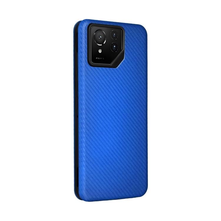 For ASUS ROG Phone 9 Carbon Fiber Texture Flip Leather Phone Case