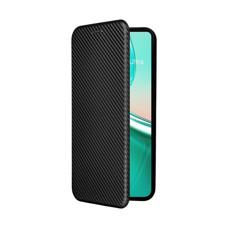 For ASUS Zenfone 12 Ultra Carbon Fiber Texture Flip Leather Phone Case