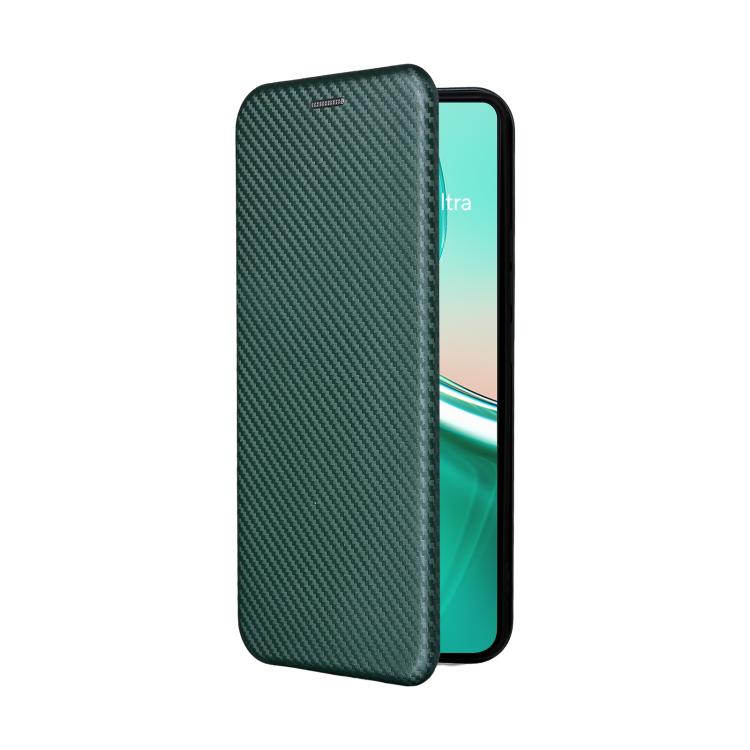 For ASUS Zenfone 12 Ultra Carbon Fiber Texture Flip Leather Phone Case