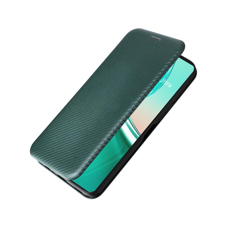 For ASUS Zenfone 12 Ultra Carbon Fiber Texture Flip Leather Phone Case