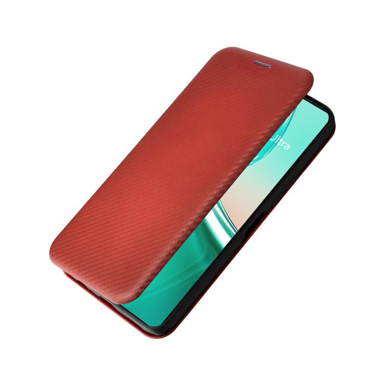 For ASUS Zenfone 12 Ultra Carbon Fiber Texture Flip Leather Phone Case
