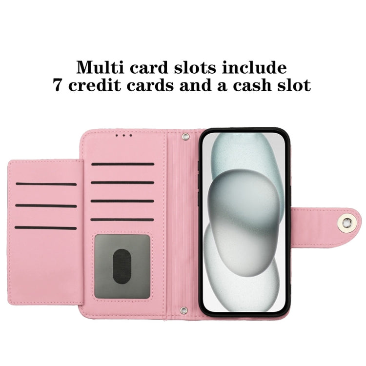 For Google Pixel 6 Pro Rhombic Texture Flip Leather Phone Case with Lanyard