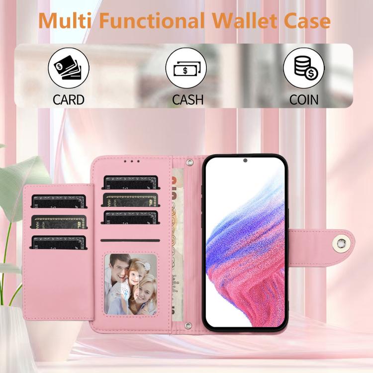For Google Pixel 9a Rhombic Texture Flip Leather Phone Case with Lanyard