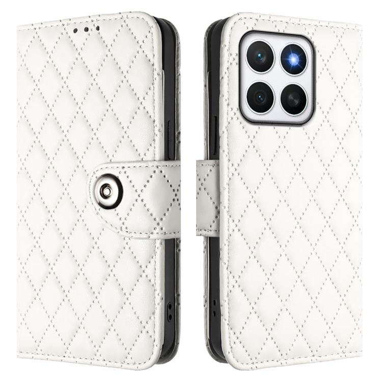 For Honor X8c 4G Global Rhombic Texture Flip Leather Phone Case with Lanyard