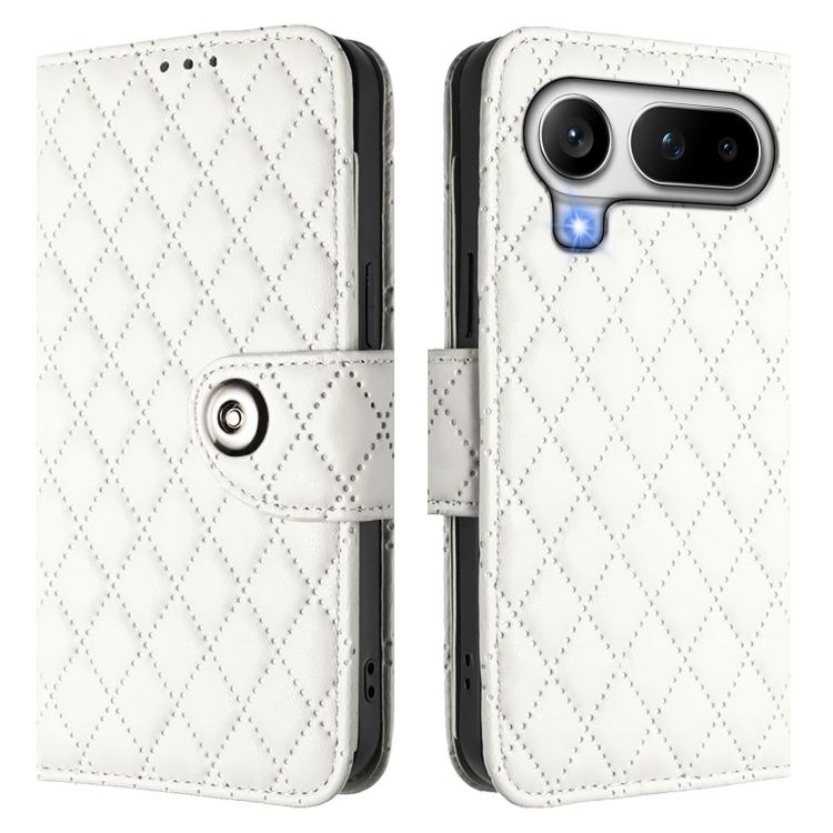 For Honor Magic8 Pro Air 5G Rhombic Texture Flip Leather Phone Case with Lanyard