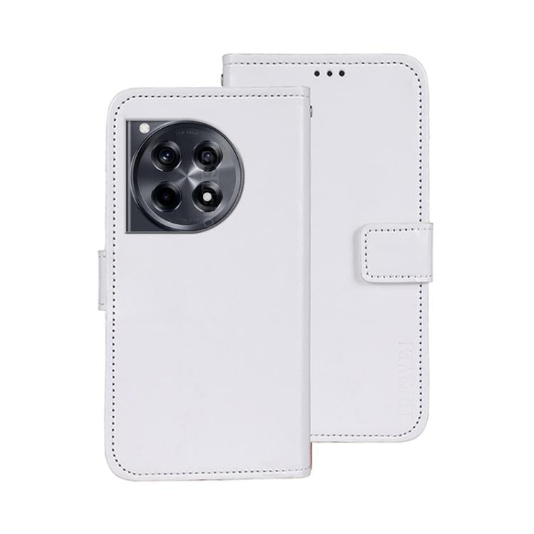 For OnePlus 12R idewei Crazy Horse Texture Leather Phone Case