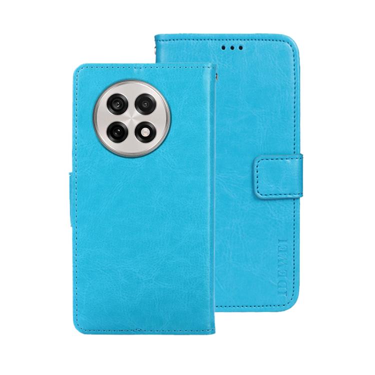 For OnePlus 13R idewei Crazy Horse Texture Leather Phone Case