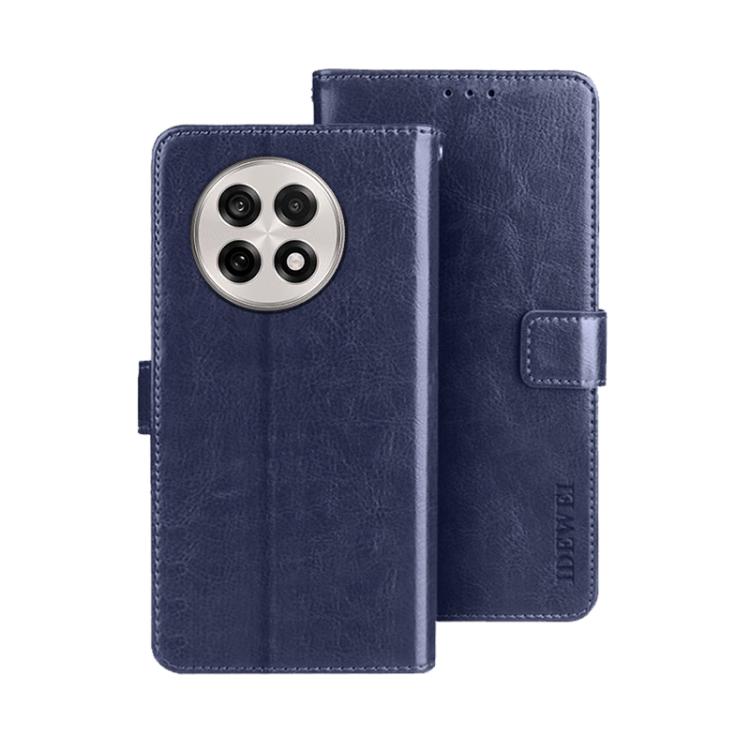For OnePlus 13R idewei Crazy Horse Texture Leather Phone Case
