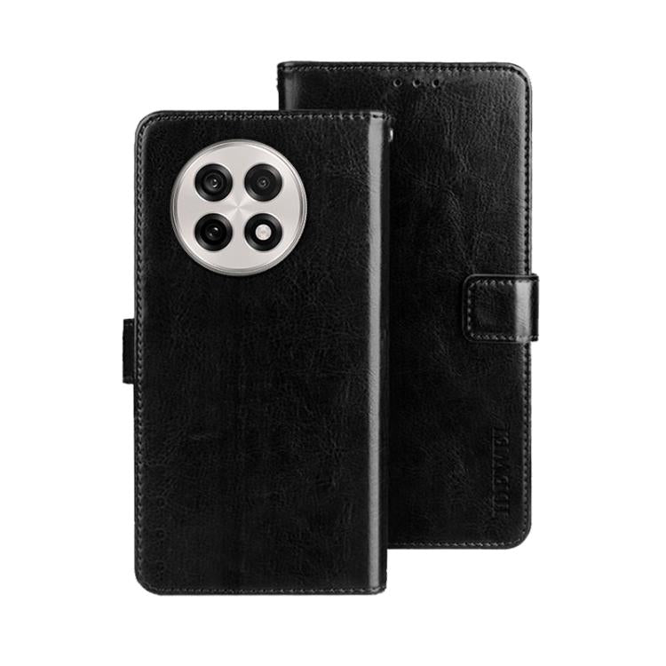 For OnePlus 13R idewei Crazy Horse Texture Leather Phone Case