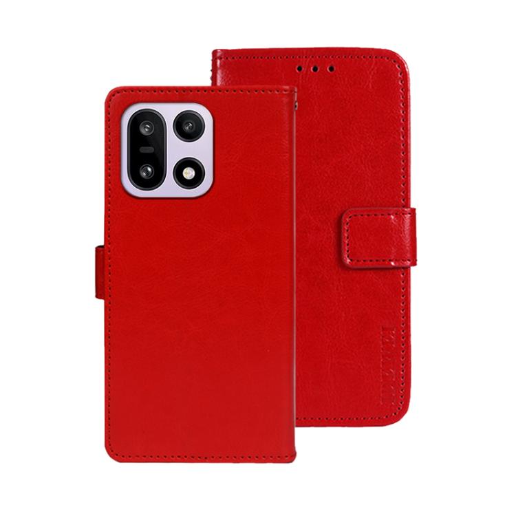For OnePlus 15 idewei Crazy Horse Texture Leather Phone Case