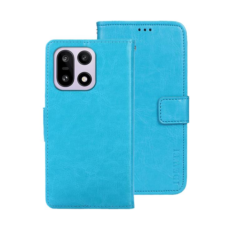 For OnePlus 15 idewei Crazy Horse Texture Leather Phone Case