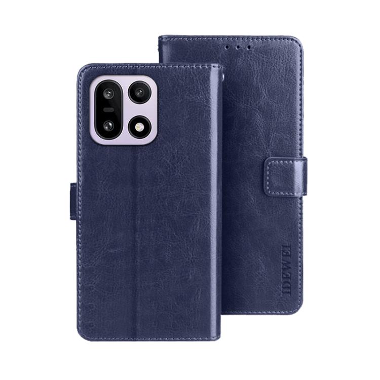 For OnePlus 15 idewei Crazy Horse Texture Leather Phone Case