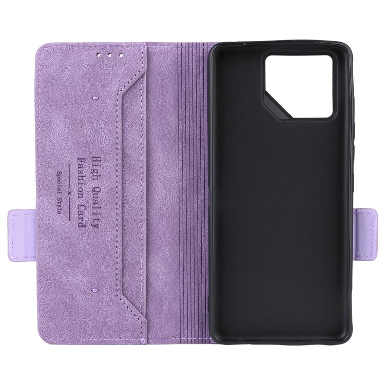 For ASUS ROG Phone 9 Magnetic Clasp Leather Phone Case