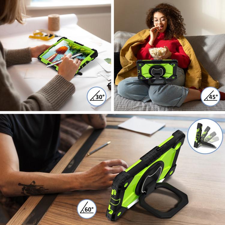 For Samsung Galaxy Tab A11 Contrast Color Robot Silicone Hybrid PC Tablet Case