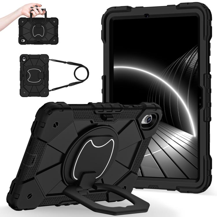 For Samsung Galaxy Tab S11 Contrast Color Robot Silicone Hybrid PC Tablet Case