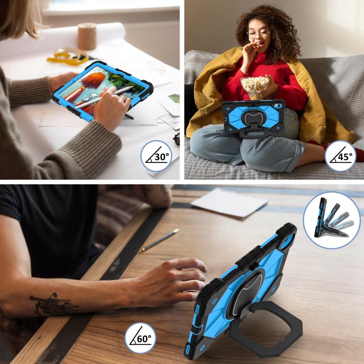 For Samsung Galaxy Tab S11 Contrast Color Robot Silicone Hybrid PC Tablet Case
