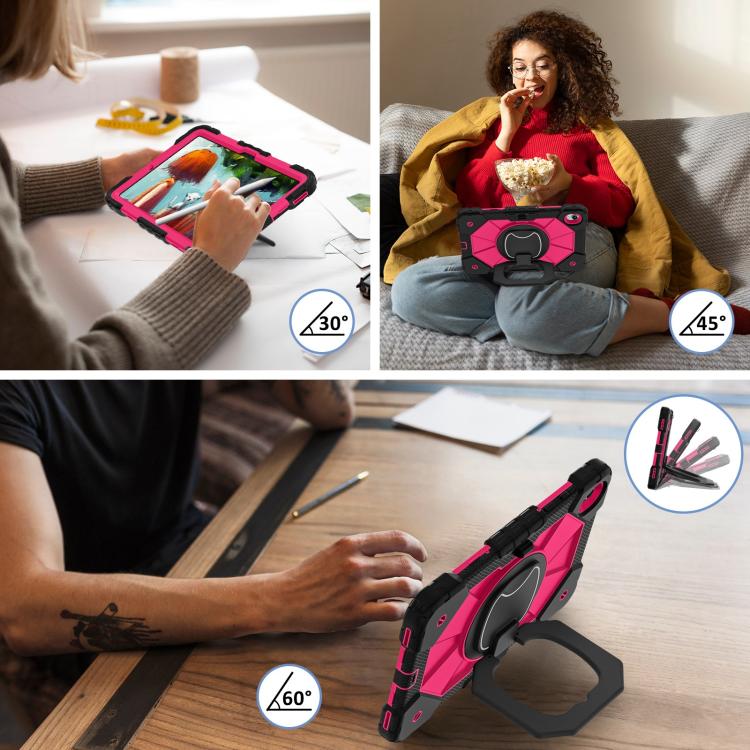 For Samsung Galaxy Tab S11 Contrast Color Robot Silicone Hybrid PC Tablet Case
