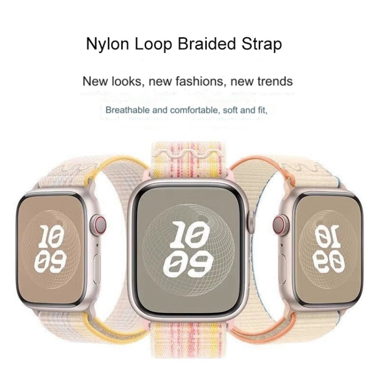 For Apple Watch SE 2023 44mm Loop Nylon Watch Band