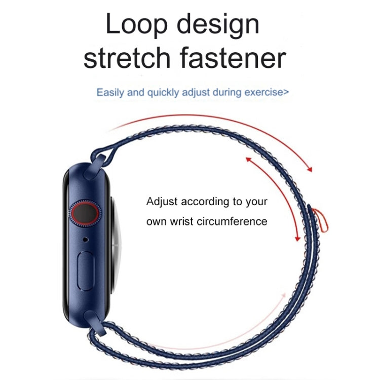 For Apple Watch SE 2023 44mm Loop Nylon Watch Band