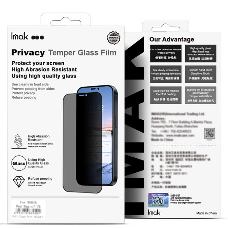 For Huawei Pura 70 Pro / 70 Pro+ imak 3D Curved HD Full Screen Anti-spy Tempered Glass Protective Film