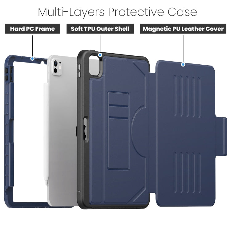 For iPad Pro 11 2025 / 2024 Notebook Magnetic Leather Tablet Case