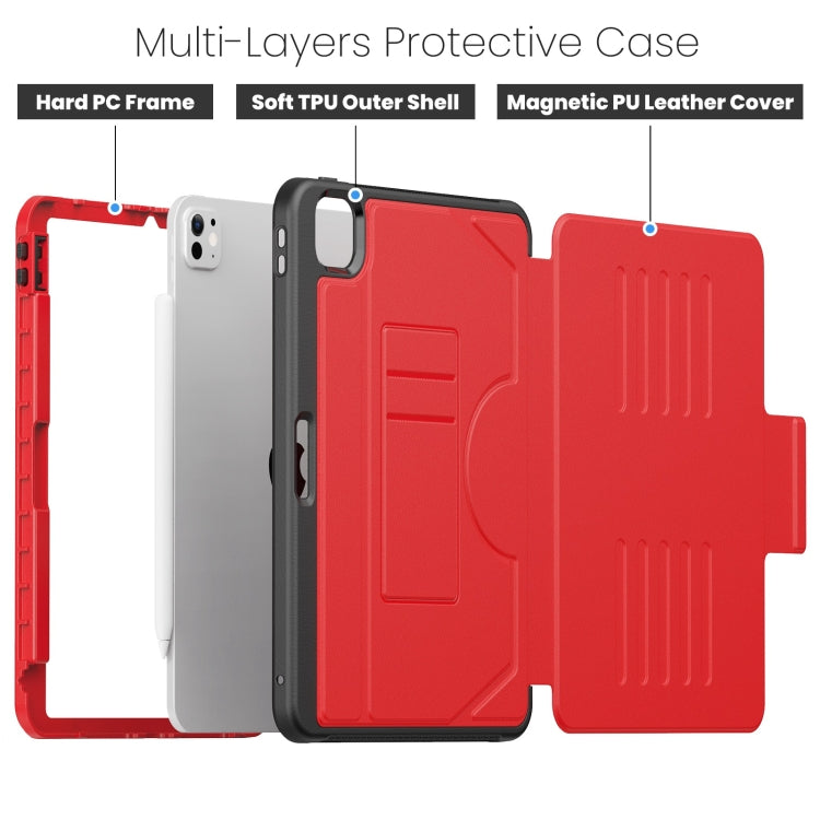 For iPad Pro 11 2025 / 2024 Notebook Magnetic Leather Tablet Case