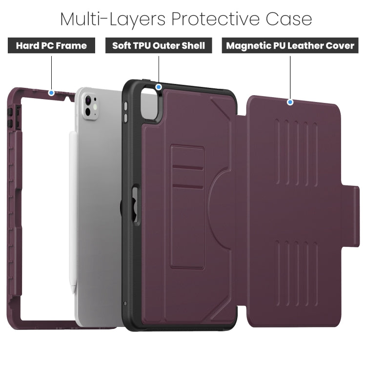 For iPad Pro 11 2025 / 2024 Notebook Magnetic Leather Tablet Case