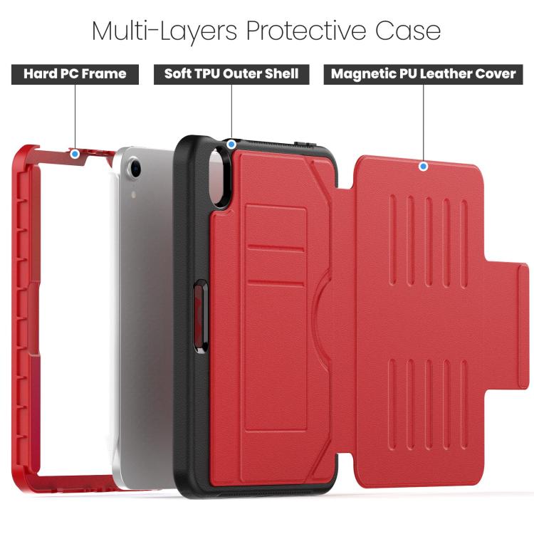 For iPad mini 2024 / mini 6 Notebook Magnetic Leather Tablet Case