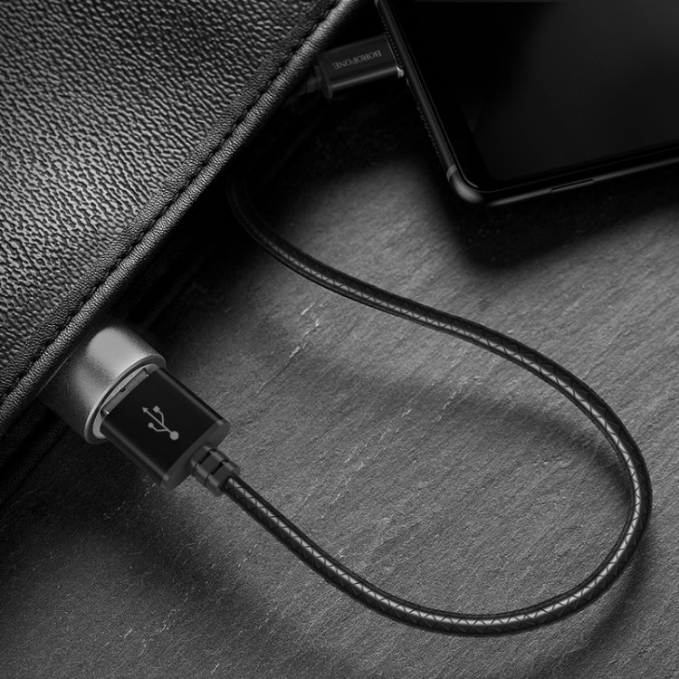Borofone BU1 1.2m 3A Max Output USB to USB-C / Type-C Magnetic Data Sync Charging Cable(Black)