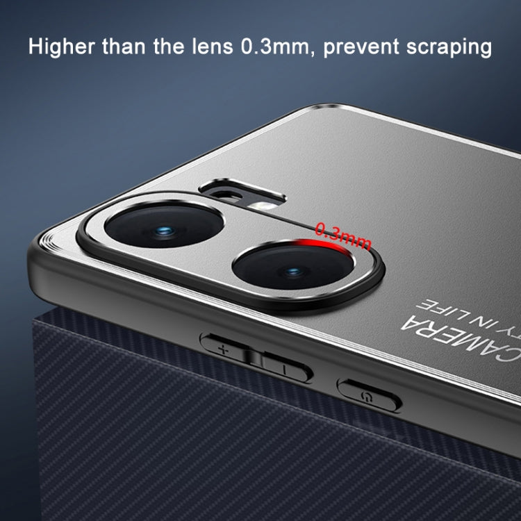For vivo X200 Pro Frosted Metal Phone Case
